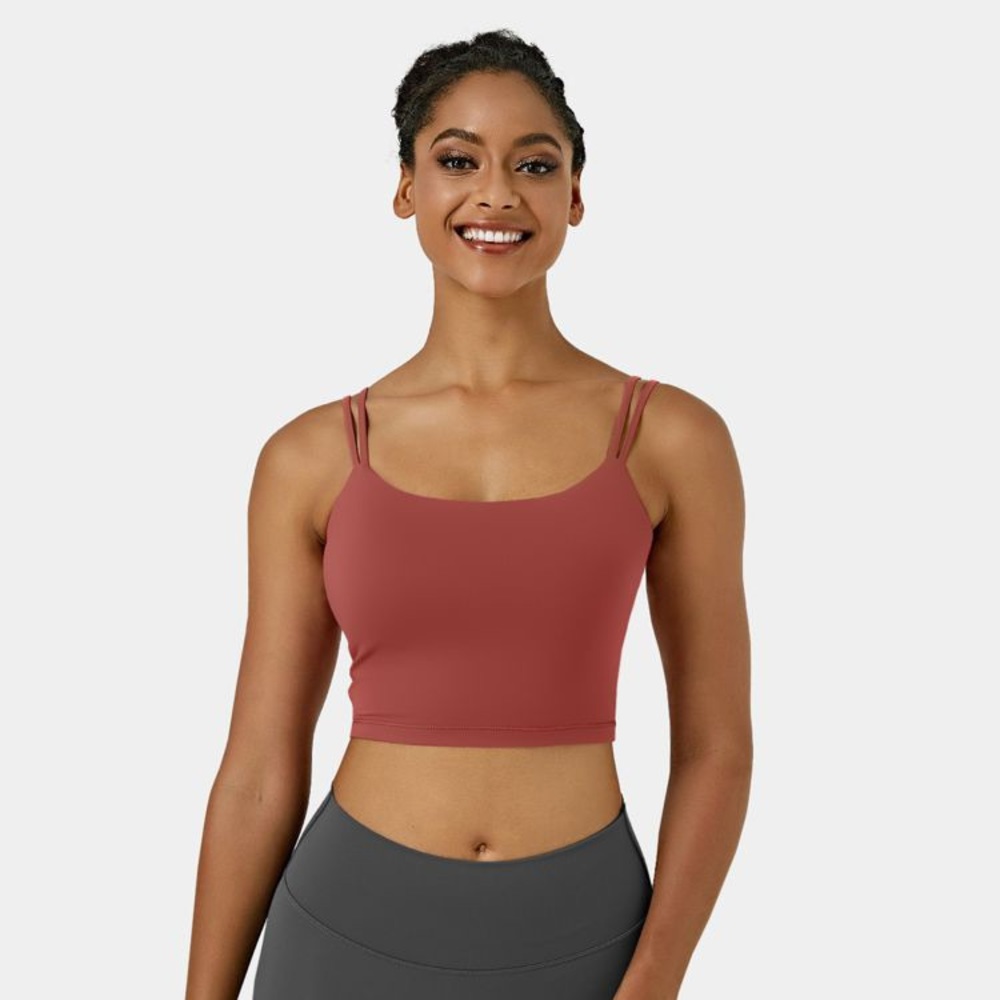 Halara backless twisted crop bra